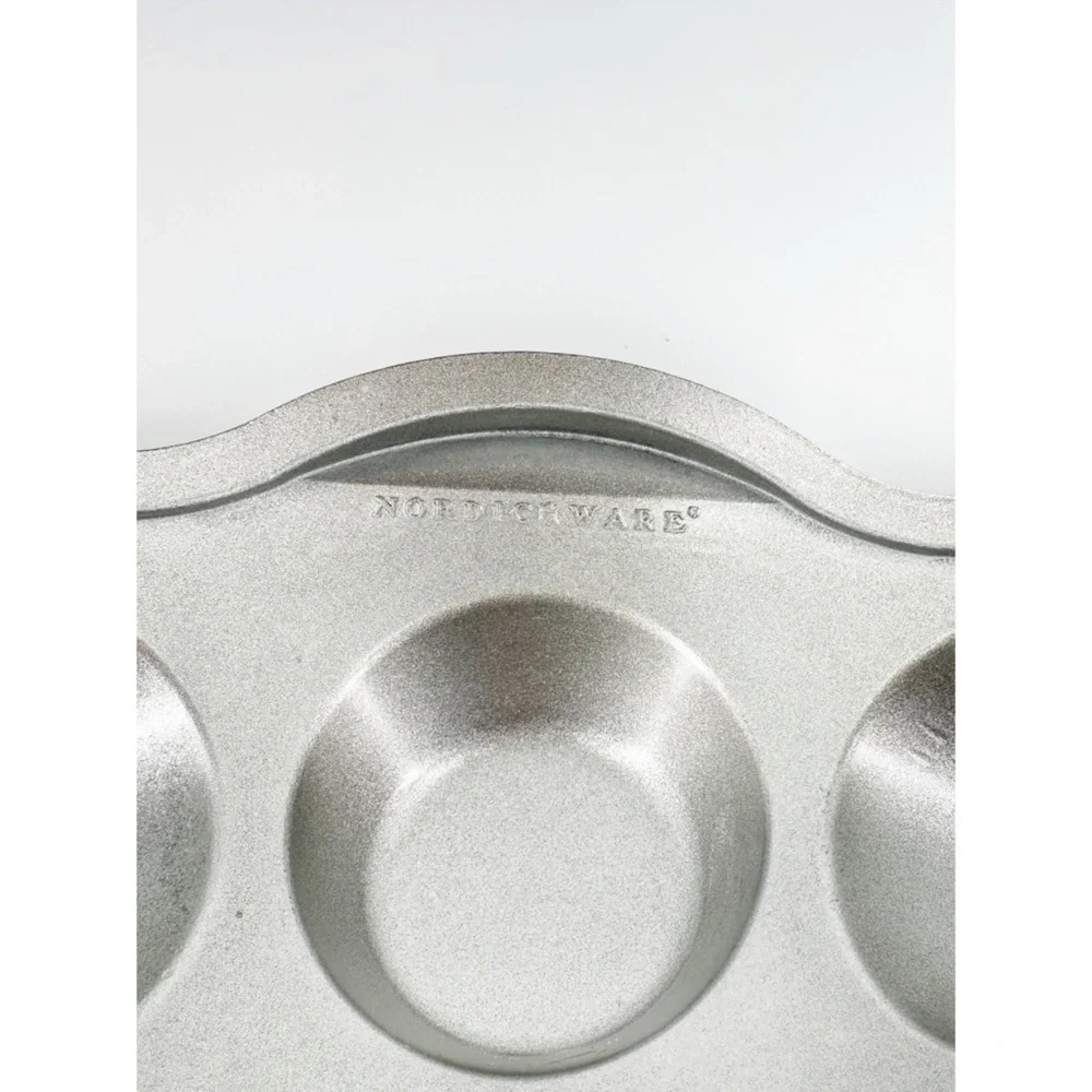 2 - Nordic Ware 12 Count Tart Heavy Duty Cast Aluminum Quiche Mini Muffin Pans